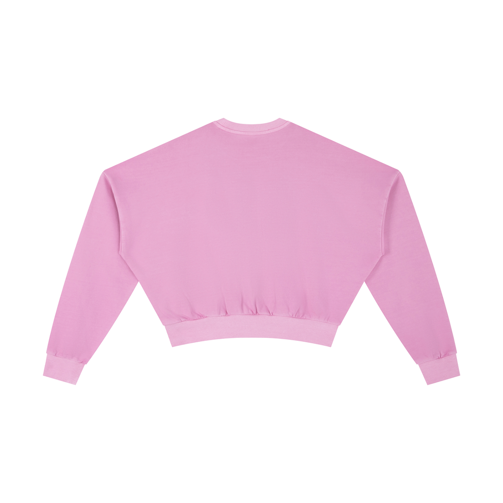 Signature Branded Women's Vintage Washed Cropped Sweatshirt