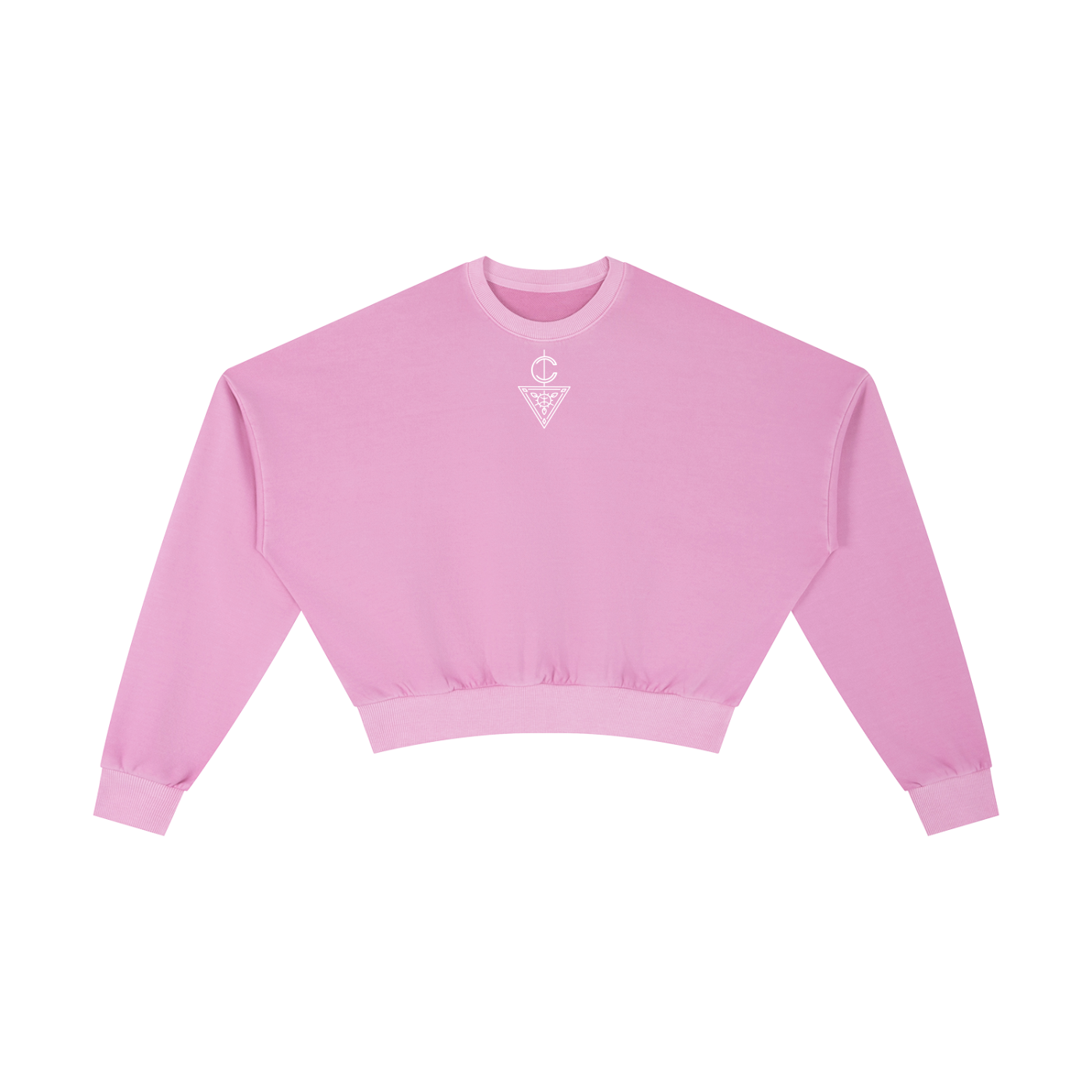 Signature Branded Women's Vintage Washed Cropped Sweatshirt