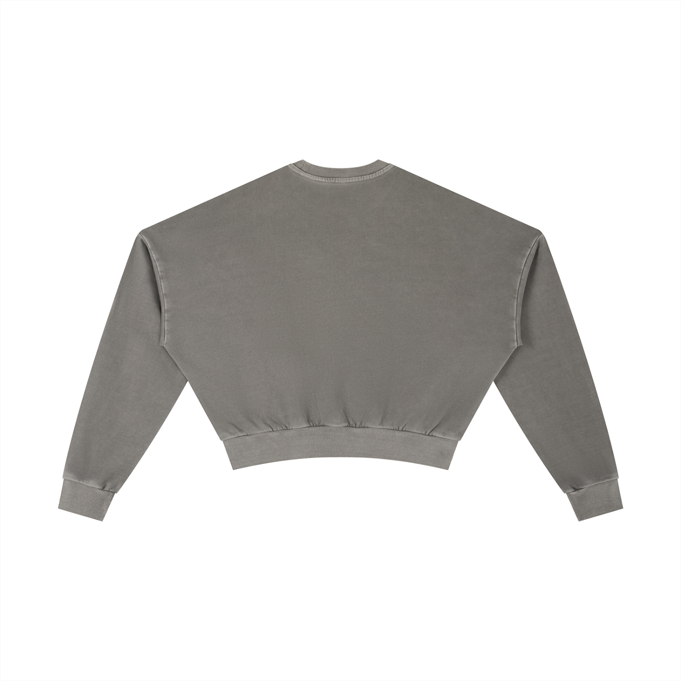 Signature Branded Women's Vintage Washed Cropped Sweatshirt