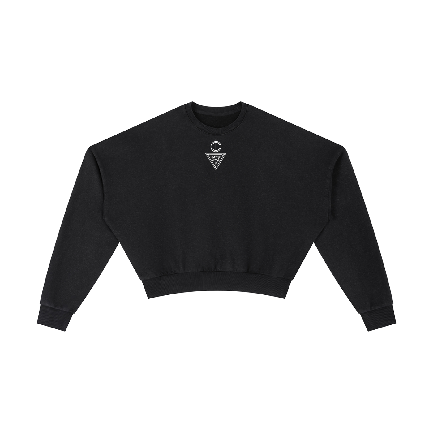 Signature Branded Women's Vintage Washed Cropped Sweatshirt