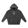 Snow Wash Fleece Oversize Branded Hoodie