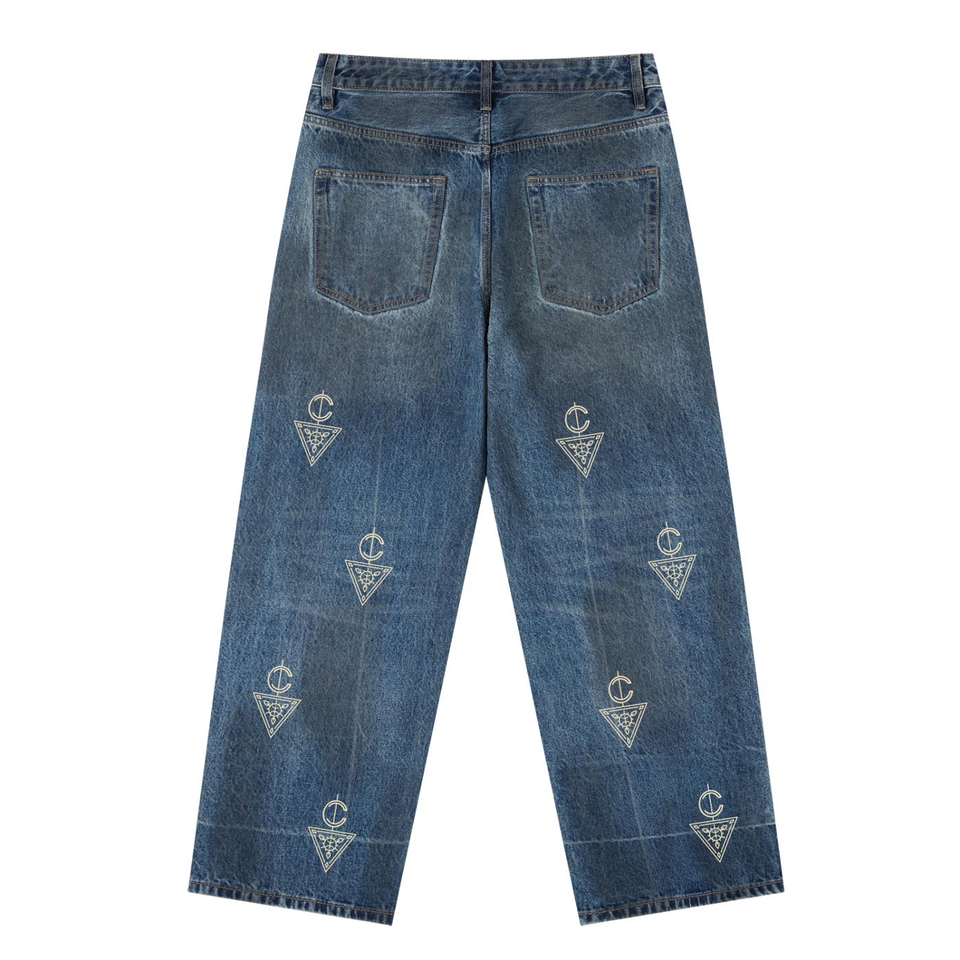 Vintage Mud Washed Baggy Denim AS Jeans