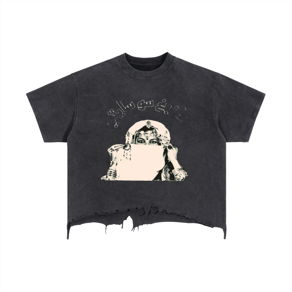 Vintage Wash Distressed Hem ASW T-Shirt