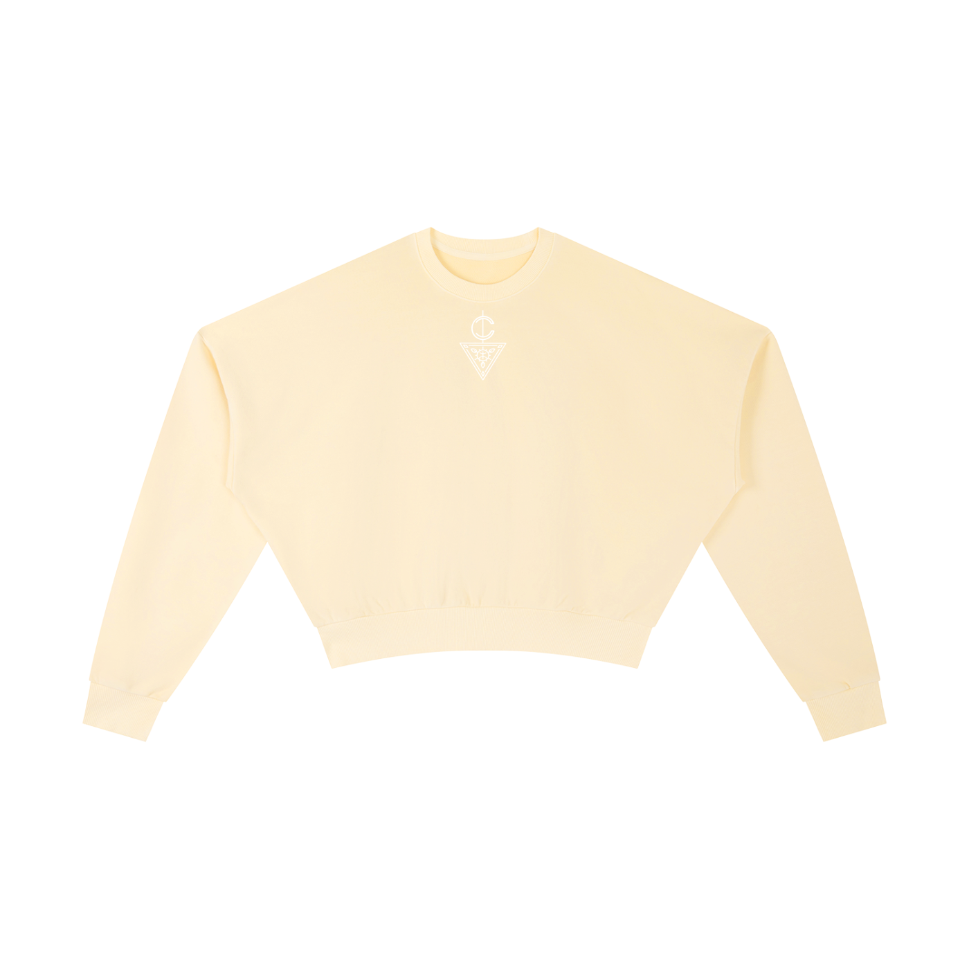 Signature Branded Women's Vintage Washed Cropped Sweatshirt