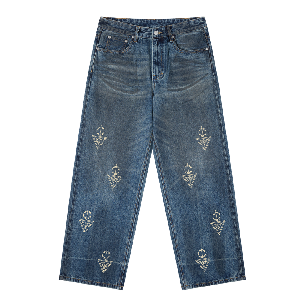 Vintage Mud Washed Baggy Denim AS Jeans