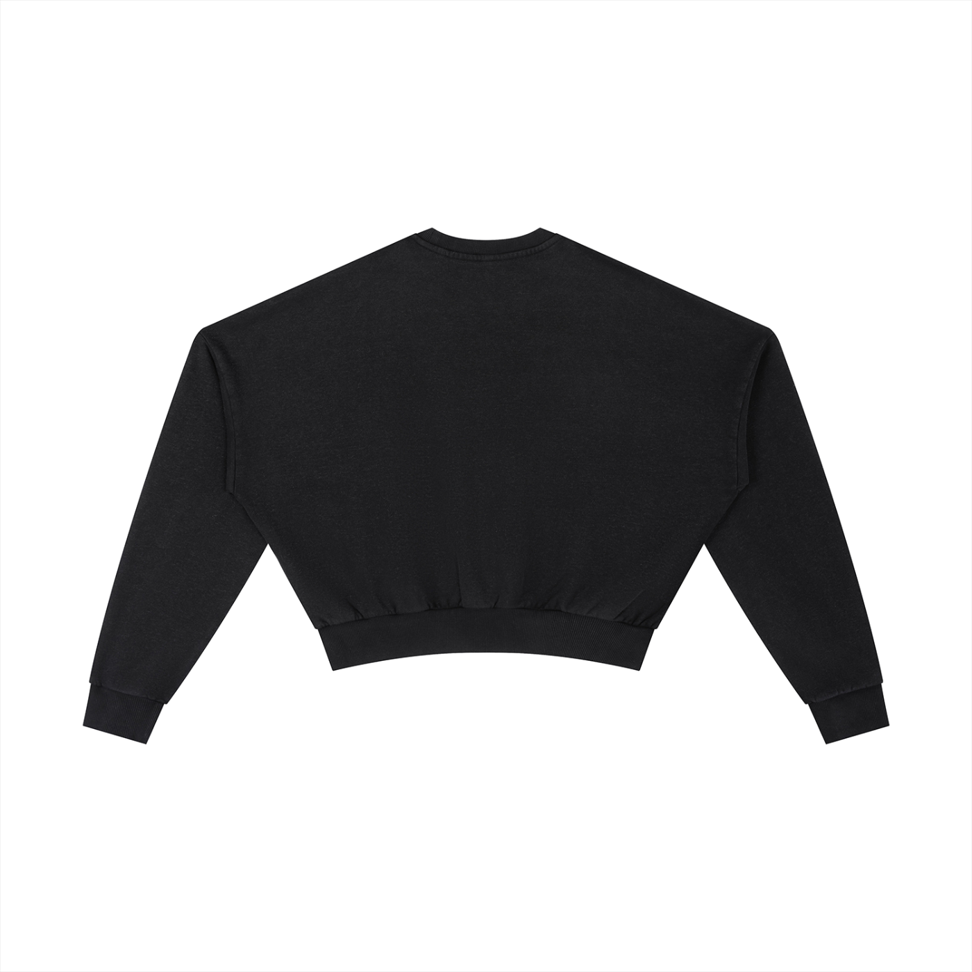 Signature Branded Women's Vintage Washed Cropped Sweatshirt