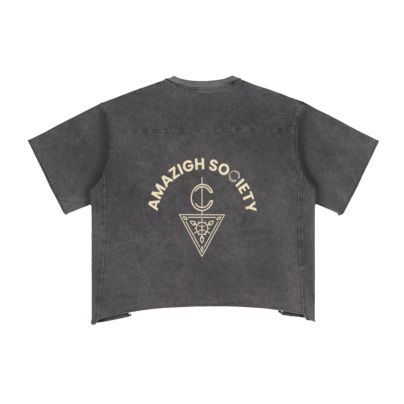 Raw Edge Snow Washed Boxy AS T-Shirt