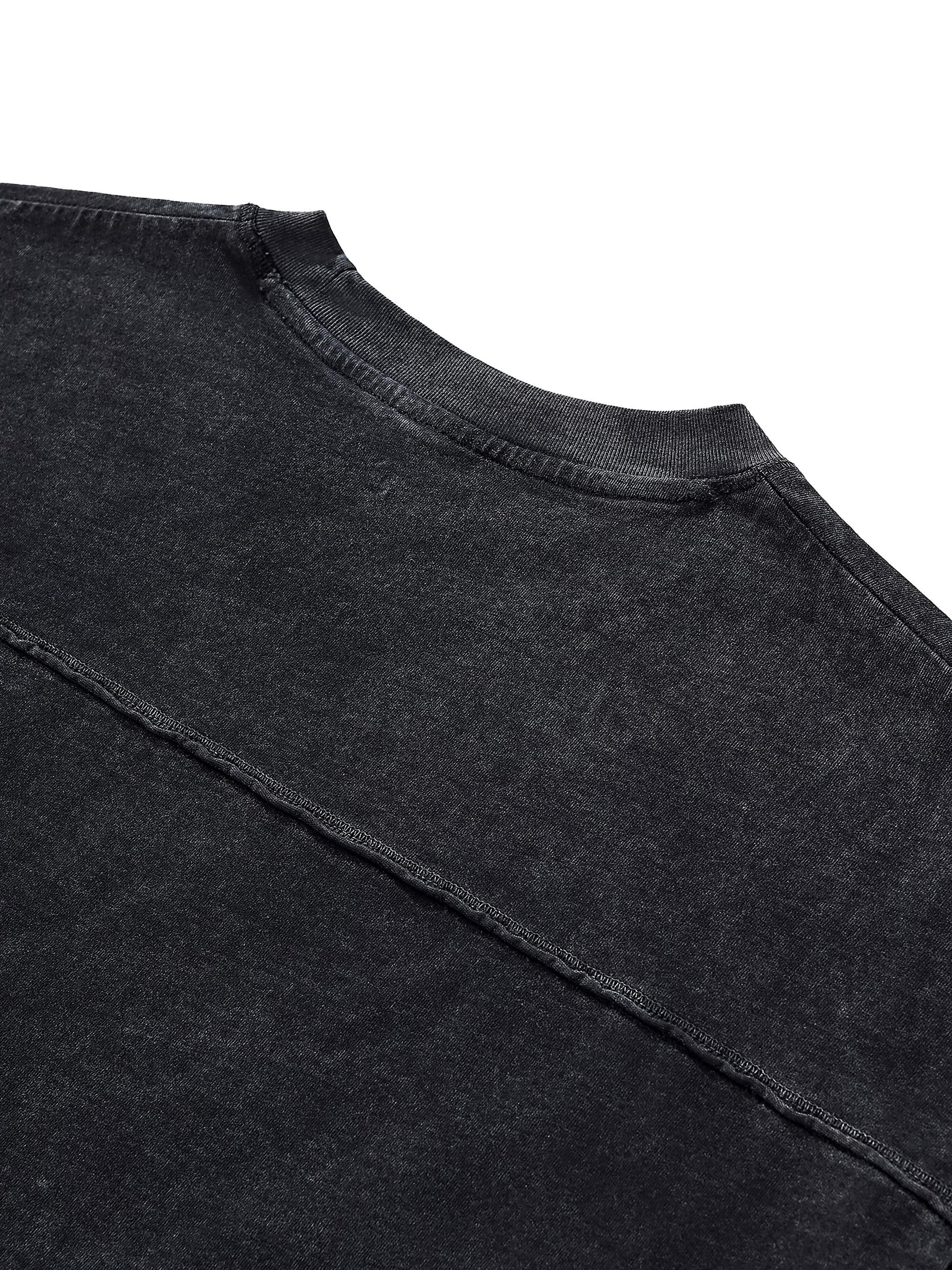 Raw Edge Snow Washed Boxy AS T-Shirt