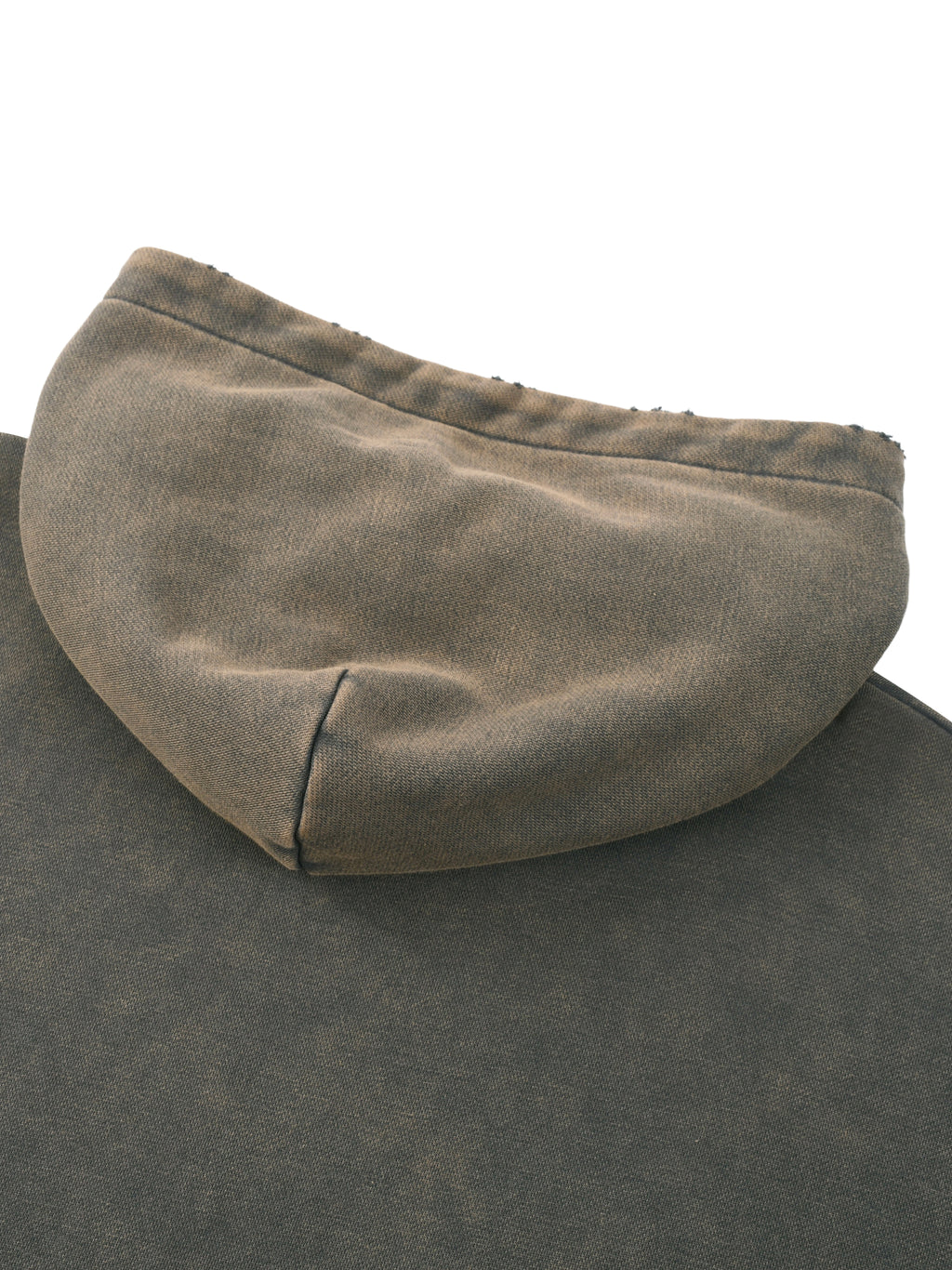 Vintage Washed Frayed-Hem Boxer Hoodie