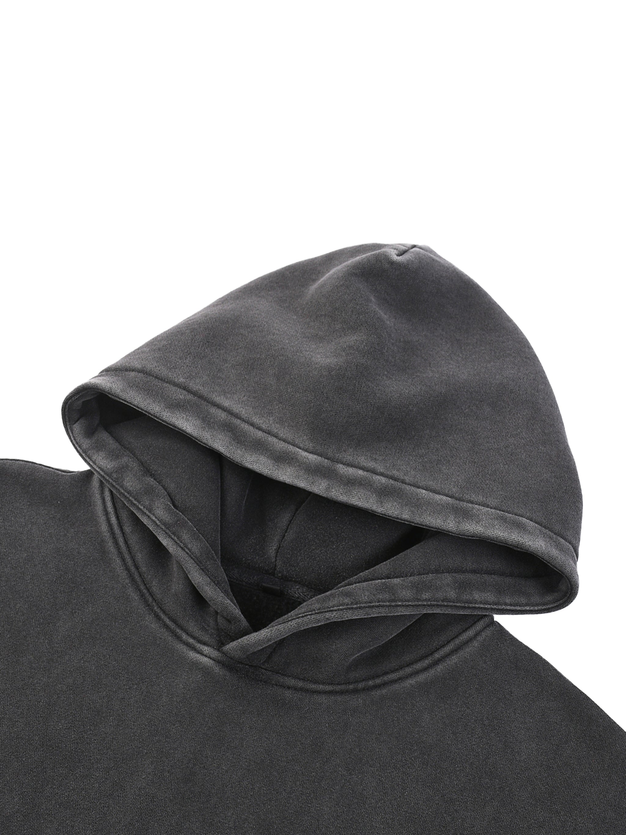 Snow Wash Fleece Oversize Branded Hoodie